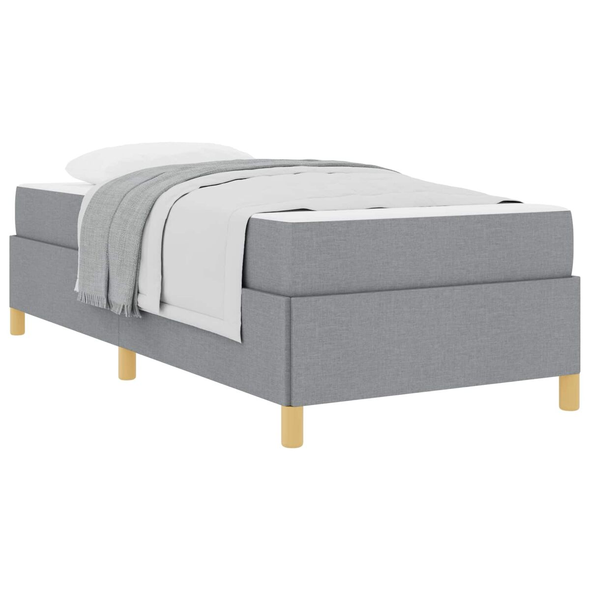 Estructura de cama individual para adultos 100x203 Gris Claro