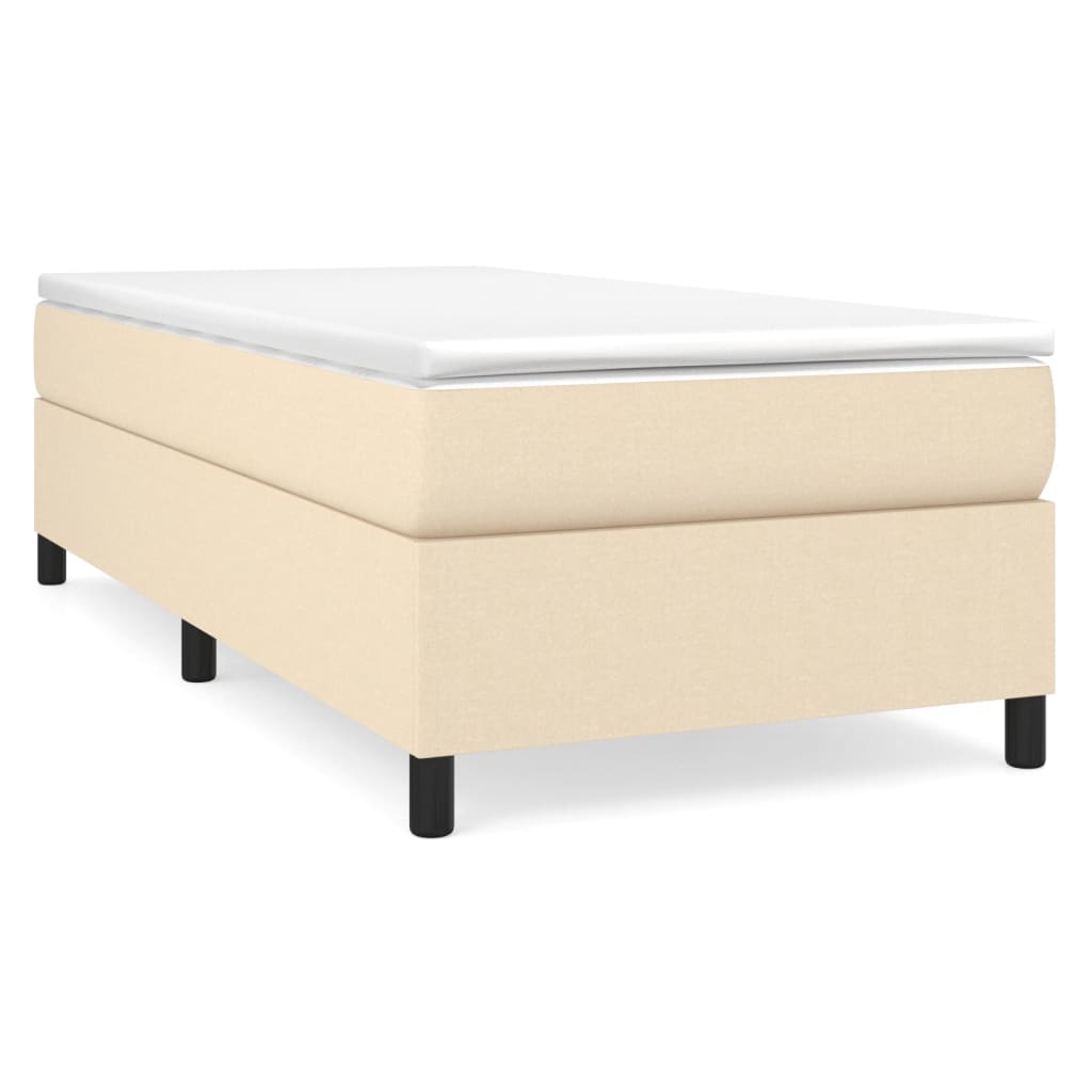 Estructura de cama individual para adultos 80x203 Crema