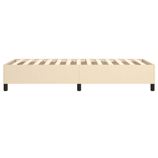 Estrutura de cama de solteiro para adultos com molas 80x200 cm creme