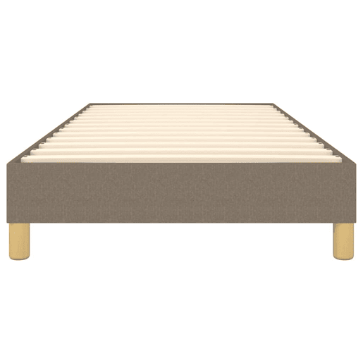 Estrutura de cama de solteiro para adultos com molas 80x200 cm tecido cinzento