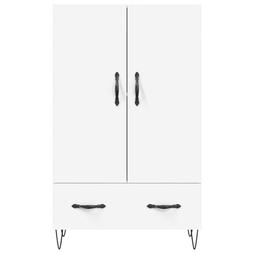 Armário alto - Bufete - Móvel de apoio 69,5x31x115 cm derivados de madeira branco pt1218 Armário alto - Bufete - Móvel de apoio 69,5x31x115 cm derivados de madeira branco pt1218