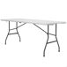 PEAKFORM Mesa rectangular patas abatibles efecto granito PEAKFORM Mesa rectangular patas abatibles efecto granito Blanco