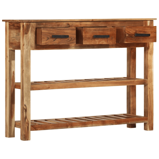 Aparador - Bufete - Móvei de apoio com 3 gavetas 110x30x80 cm madeira maciça pt1696 Aparador - Bufete - Móvei de apoio com 3 gavetas 110x30x80 cm madeira maciça pt1696