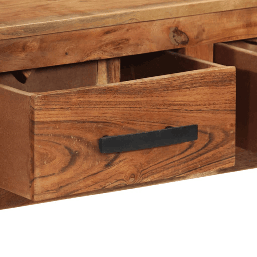 Aparador - Bufete - Móvei de apoio com 3 gavetas 110x30x80 cm madeira maciça pt1696 Aparador - Bufete - Móvei de apoio com 3 gavetas 110x30x80 cm madeira maciça pt1696