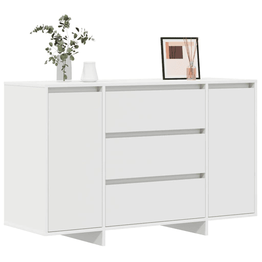 Bufete - Móvei de apoio com gaveta Branco 120 x 41 x 75 cm Madeira processada pt1726 Bufete - Móvei de apoio com gaveta Branco 120 x 41 x 75 cm Madeira processada pt1726