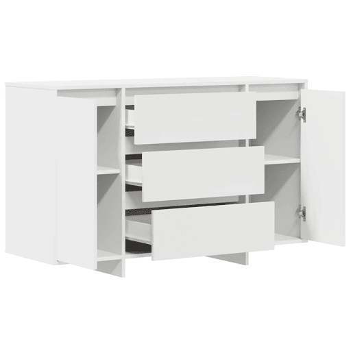 Bufete - Móvei de apoio com gaveta Branco 120 x 41 x 75 cm Madeira processada pt1726 Bufete - Móvei de apoio com gaveta Branco 120 x 41 x 75 cm Madeira processada pt1726