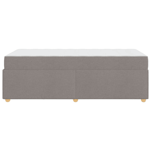 Estrutura de cama de solteiro simple Cinzento-acastanhado 80 x 200 cm tecido