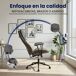 Silla de oficina - Siddar - Simil cuero Silla de oficina - Siddar - Simil cuero Gris Claro