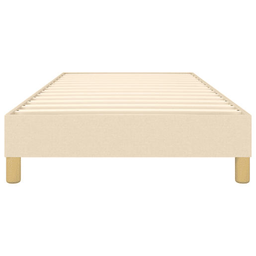 Estrutura de cama de solteiro para adultos com molas 80x200 cm creme