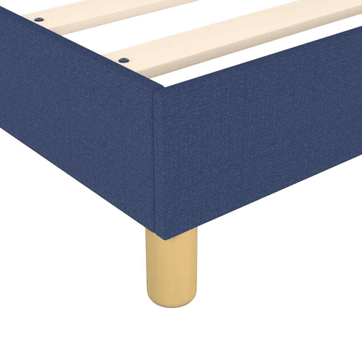 Estrutura de cama de solteiro para adultos com molas 80x200 cm azul