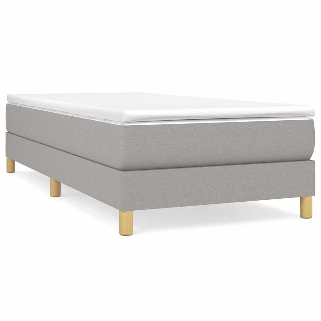 Estructura de cama individual para adultos 80x203 Gris Claro