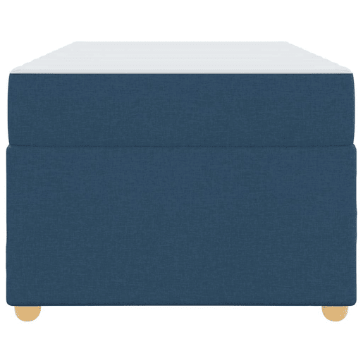 Estrutura de cama de solteiro para adultos com colchão Azul 90 x 200 cm tecido