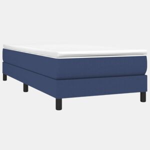 Estrutura de cama de solteiro para adultos com molas 80x200 cm azul
