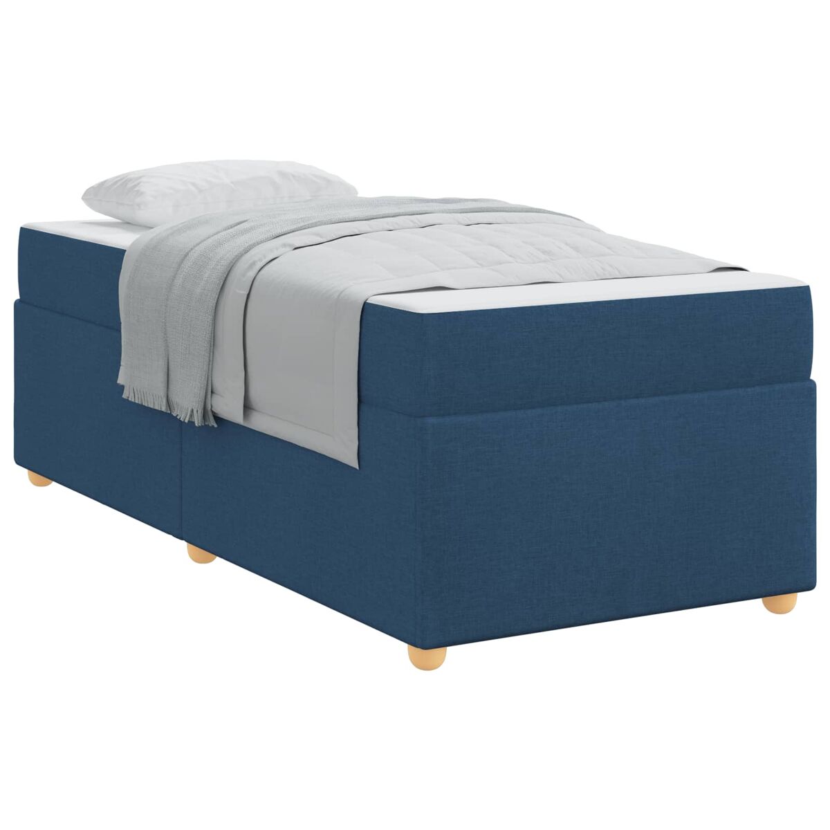 Estructura de cama individual para adultos 90x190 Azul
