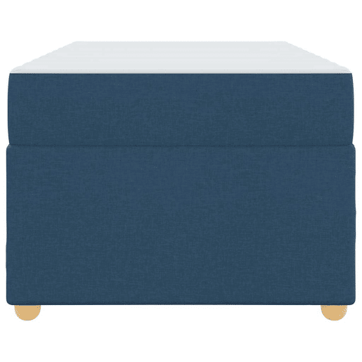 Estrutura de cama de solteiro para adultos com colchão Azul 90 x 190 cm tecido