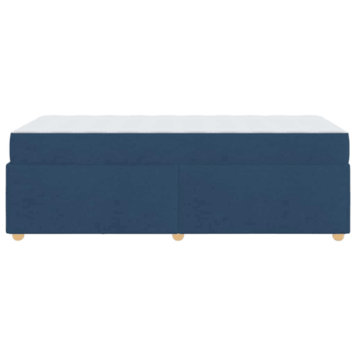 Estrutura de cama de solteiro para adultos com colchão Azul 90 x 190 cm tecido
