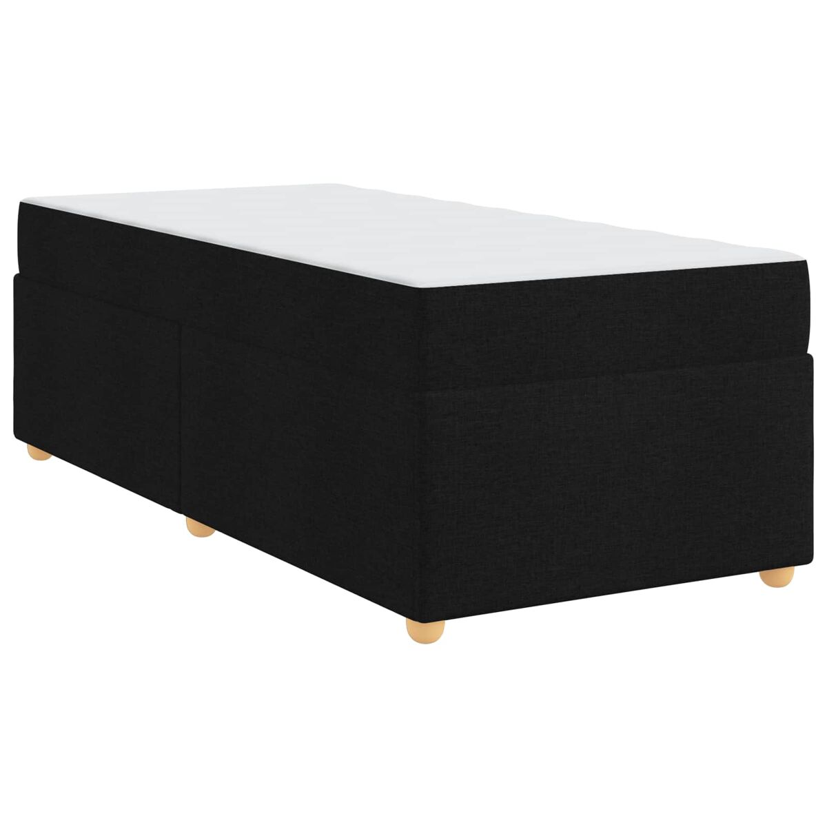 Estructura de cama individual para adultos 100x200 Negro