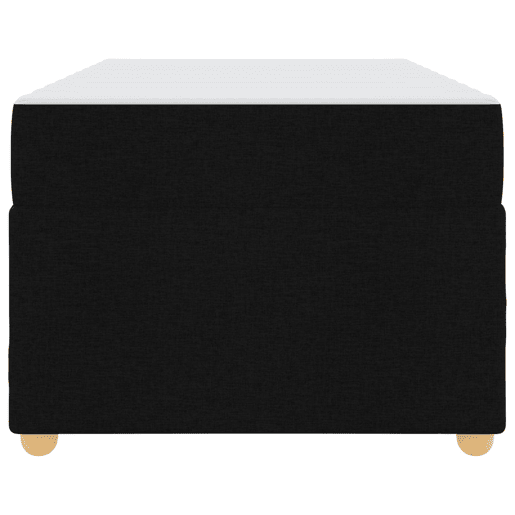 Estrutura de cama de solteiro para adultos com colchão - Preto 100 x 200 cm tecido