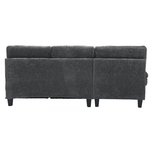 Sofá de 3 lugares 194x118x81 cm - Lateral, cama e lounge, para sala e quarto - Cinza