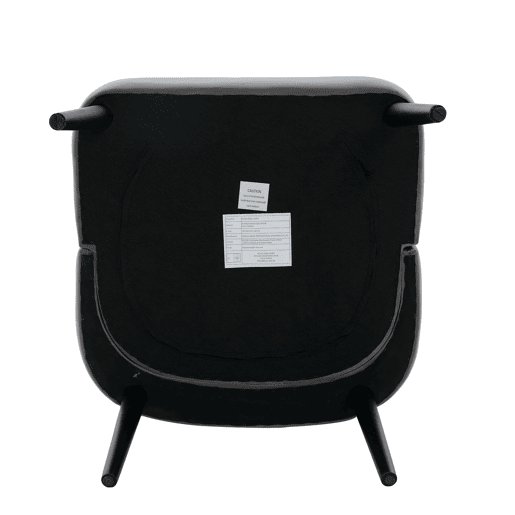 Poltrona individual - sem braços com botões e tachas, design moderno - Cinza Poltrona individual - sem braços com botões e tachas, design moderno - Cinza