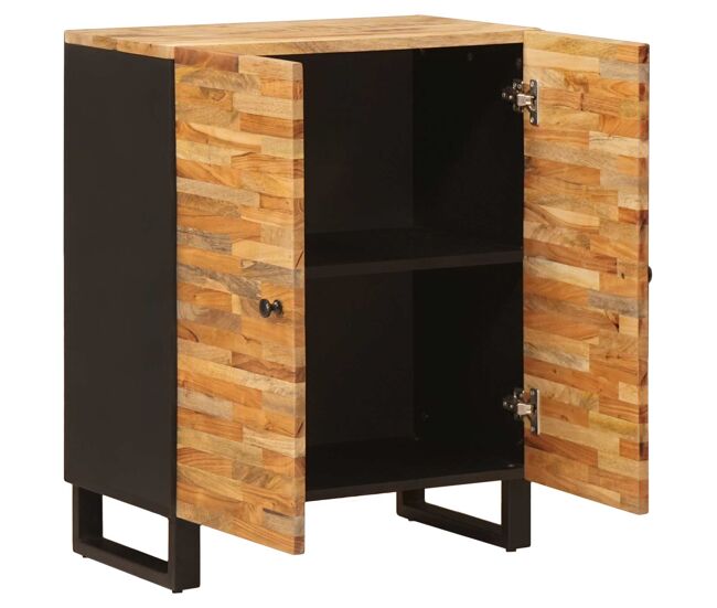 Aparador - mueble de almacenamiento de almacenamiento marrón 60 x 33 x 75 cm es2420