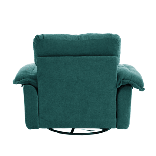 Poltrona individual giratória 360° - Oversized confortável com almofada de apoio - Verde