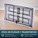 Conjunto plegable mesa y 2 bancos Conjunto plegable mesa y 2 bancos Blanco