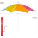 Aktive Beach Sombrilla de playa inclinable y protección UV50 200x200 Aktive Beach Sombrilla de playa inclinable y protección UV50 200x200 Multicolor