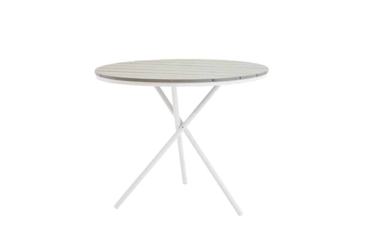 Mesa de comedor para exterior parma 90x90x74 gris