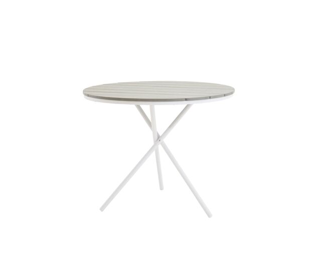 Mesa de comedor para exterior parma 90x90x74 gris