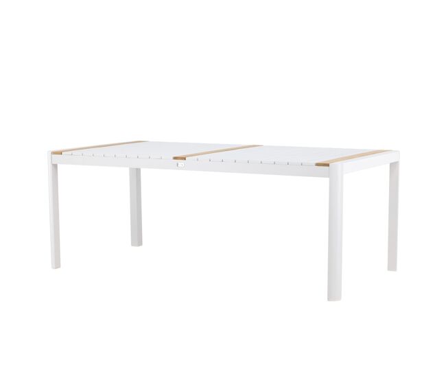 Mesa de comedor para exterior togo 100x200x75 blanco