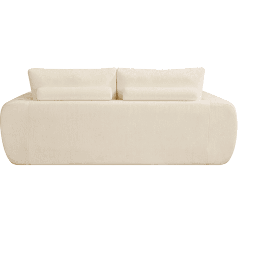 Sofá reto em tecido, estilo >, modelo > - 3 lugares - Bege Sofá reto em tecido, estilo >, modelo > - 3 lugares - Bege