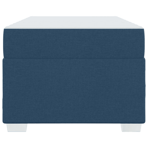Estrutura de cama de solteiro para adultos com colchão Azul 90 x 200 cm tecido