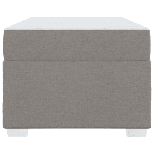 Estrutura de cama de solteiro simple Cinzento-acastanhado 90 x 200 cm tecido
