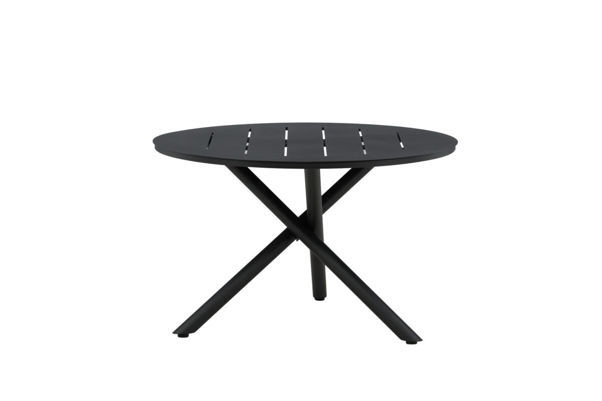 Mesa de comedor para exterior alma 120x120x75 negro