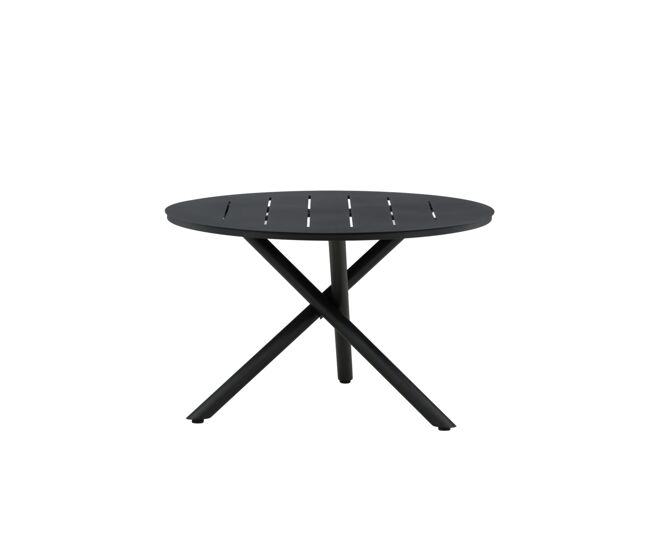 Mesa de comedor para exterior alma 120x120x75 negro