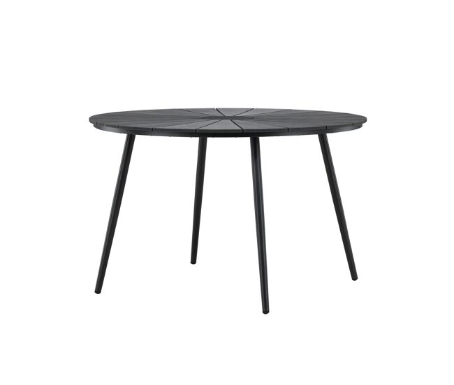 Mesa de comedor para exterior san vito 120x120x74 negro