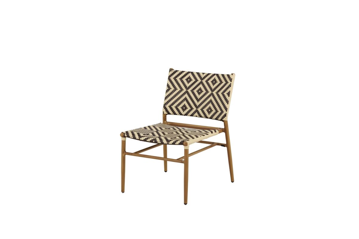 Silla de comedor para exterior calapan 56x69x77 marrón