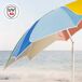 Aktive Beach Sombrilla de playa inclinable y protección UV50 180x180 Aktive Beach Sombrilla de playa inclinable y protección UV50 180x180 Multicolor