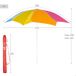 Aktive Beach Sombrilla de playa inclinable y protección UV50 180x180 Aktive Beach Sombrilla de playa inclinable y protección UV50 180x180 Multicolor