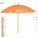Aktive Beach Sombrilla de playa inclinable con protección UV50 220x220 Aktive Beach Sombrilla de playa inclinable con protección UV50 220x220 Naranja