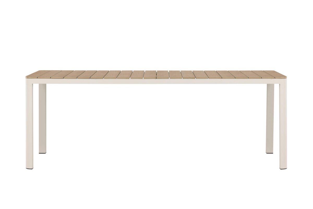 Mesa de comedor para exterior etna 90x210x74 marrón