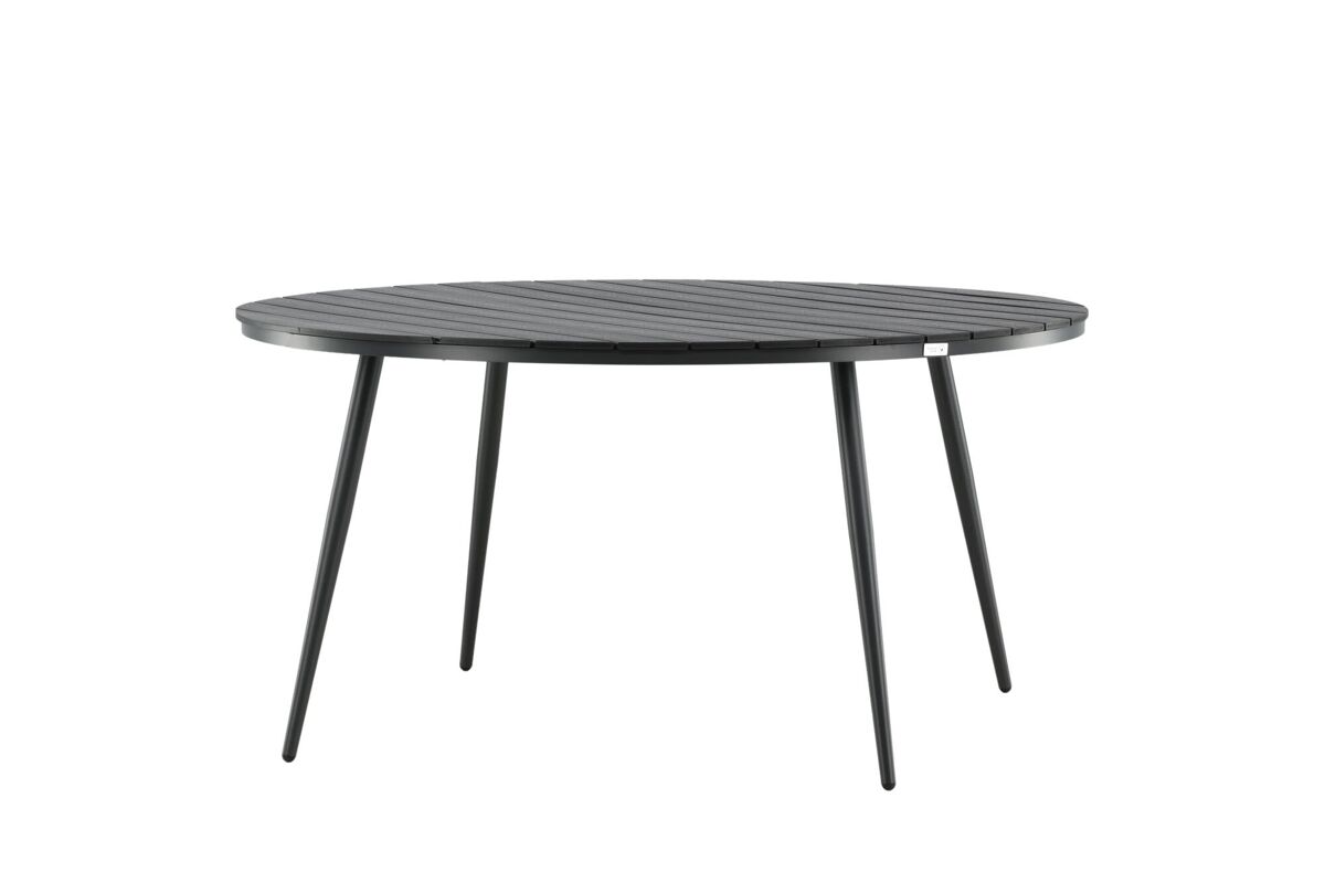 Mesa de comedor para exterior break 150x150x74 negro