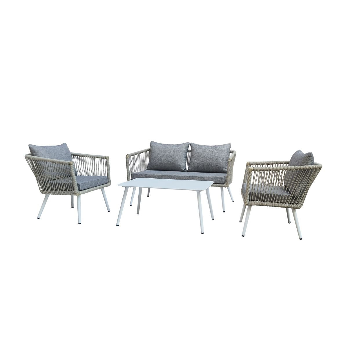 Conjunto de jardín Tirreno sofá +  sillas + mesa