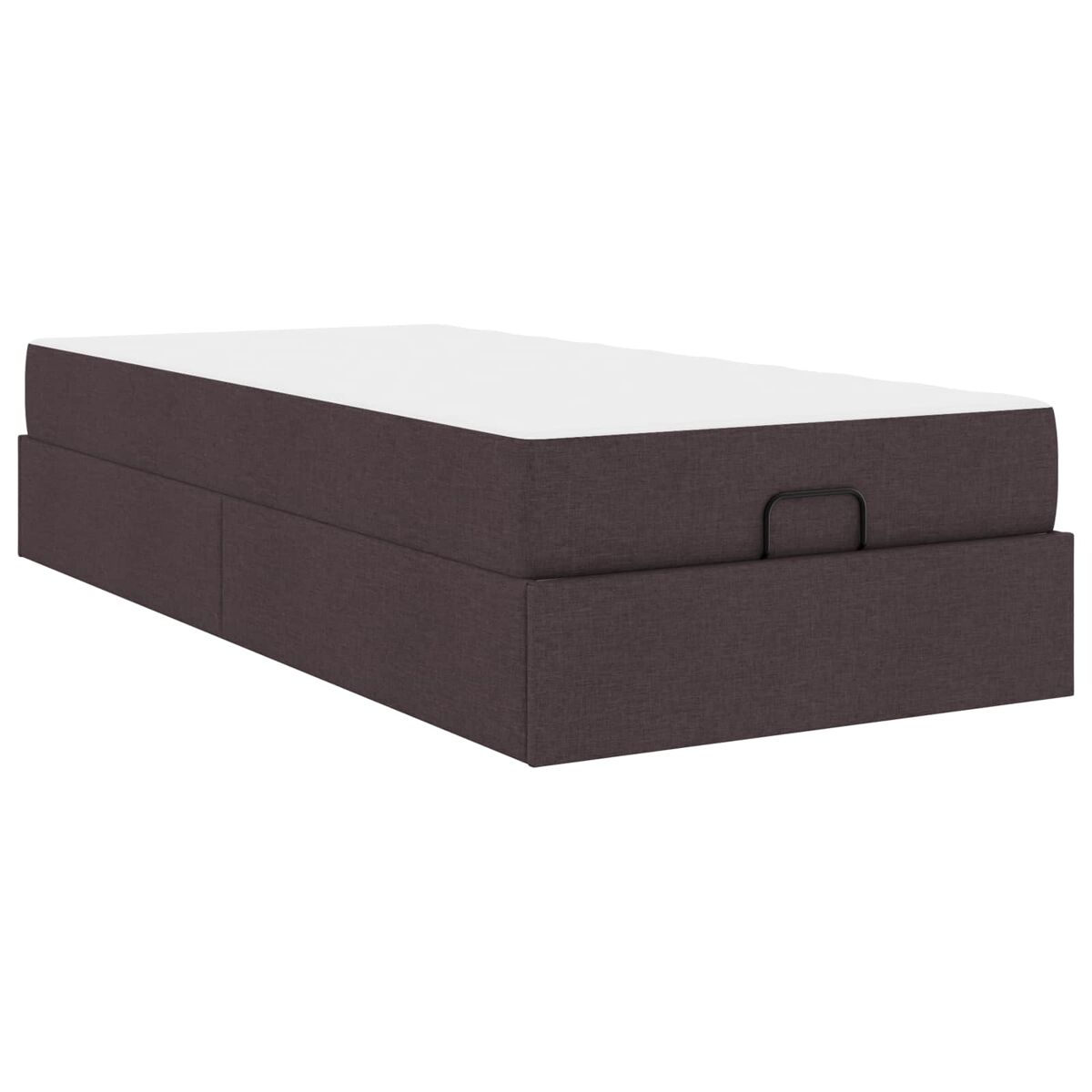 Estructura de cama individual para adultos 80x203 Marrón