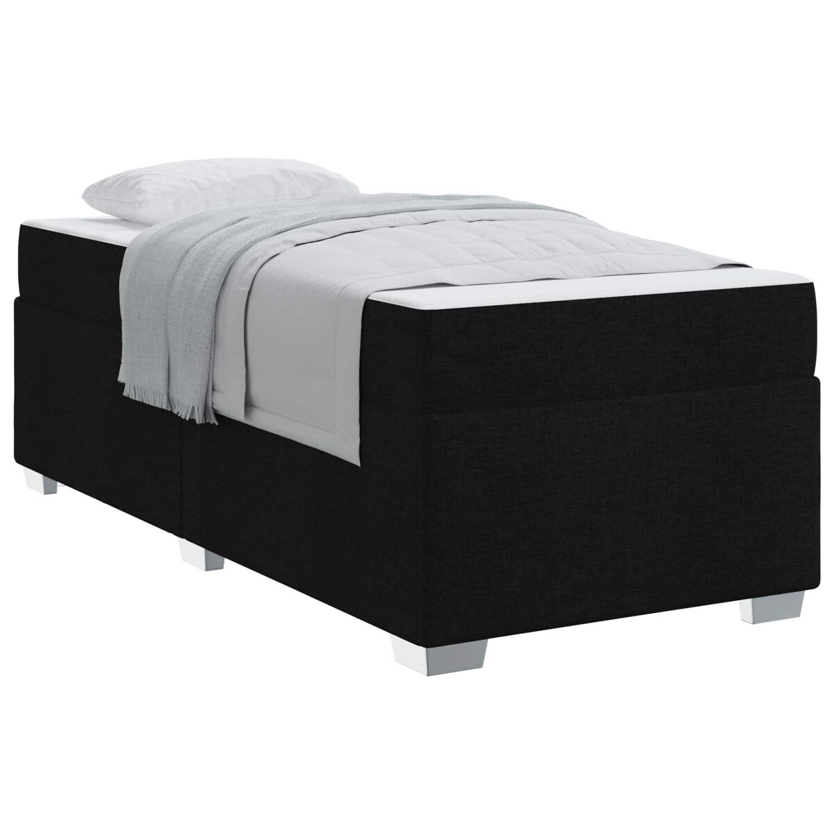 Estructura de cama individual para adultos 90x200 Negro
