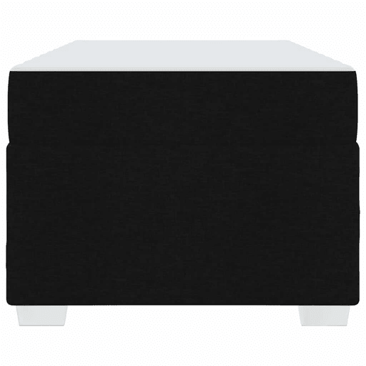 Estrutura de cama de solteiro para adultos com colchão Preto 90 x 200 cm tecido