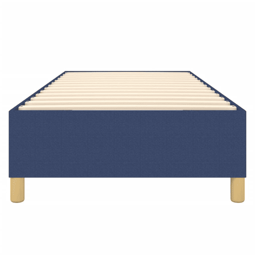 Estrutura de cama de solteiro para adultos com molas 80x200 cm azul