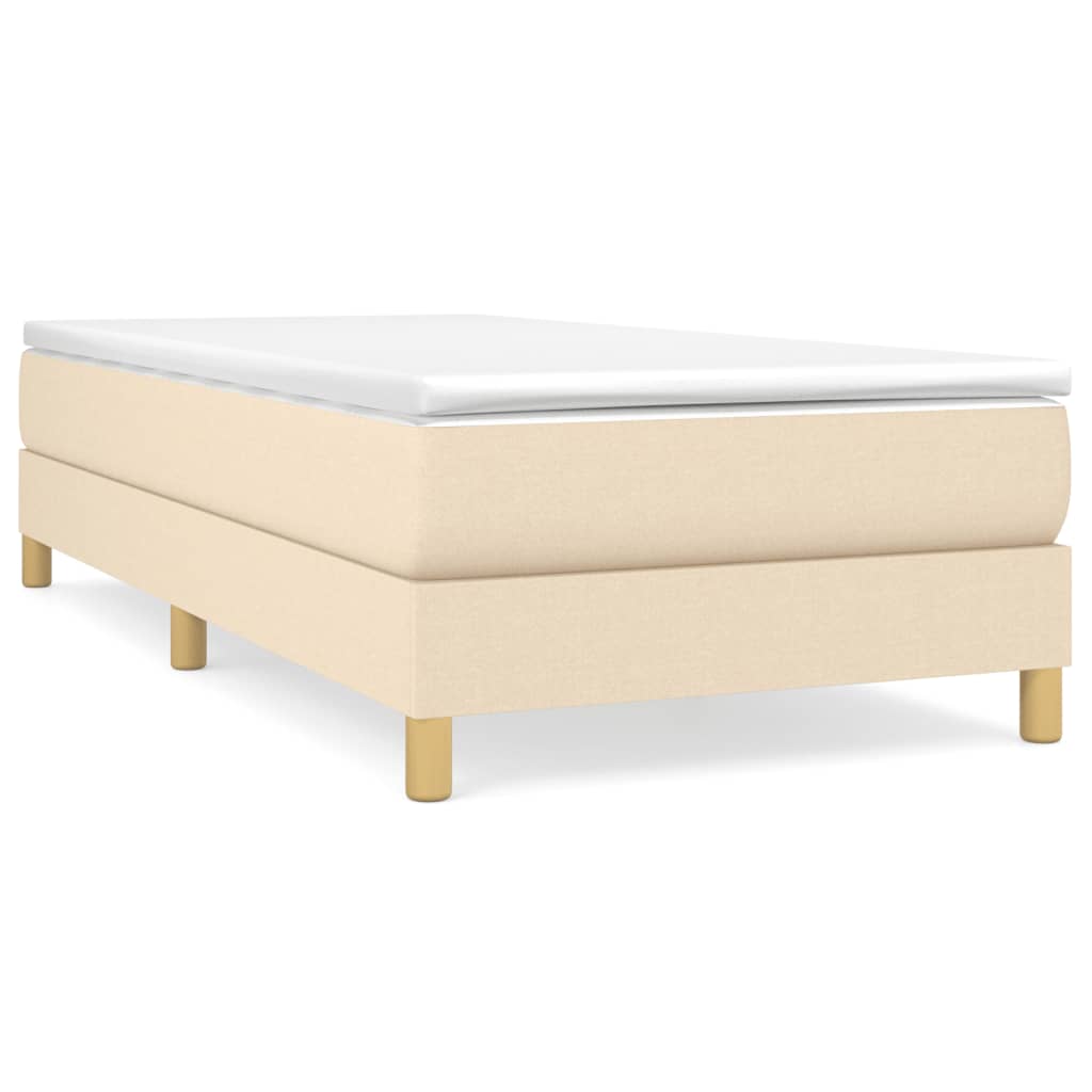 Estructura de cama individual para adultos 90x203 Crema