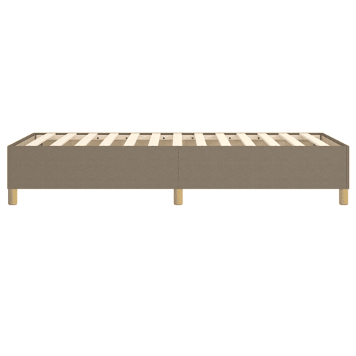 Estrutura de cama de solteiro para adultos com molas 80x200 cm tecido cinzento